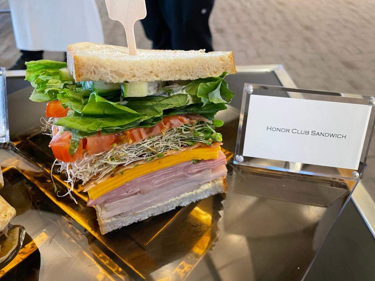 Honor club sandwich available at Dallas Cowboys home games this season.