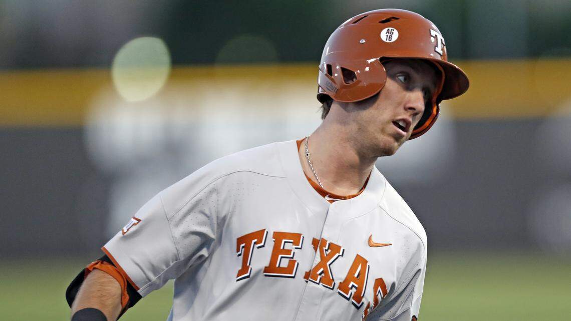 Texas second baseman Kody Clemens, shown earlier this season, hit two home runs Friday against TCU, including a two-run, walk-off shot in the ninth to seal a 5-3 victory.