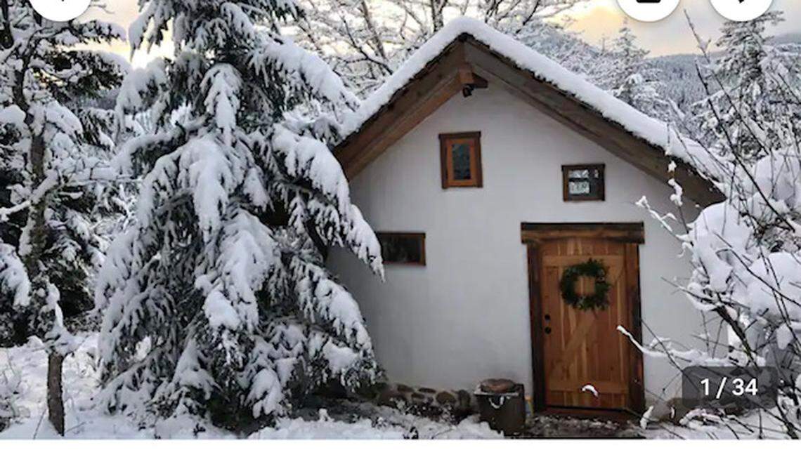 A charming cottage on a mountaintop is available to short-term rent on Airbnb for $341 a night.