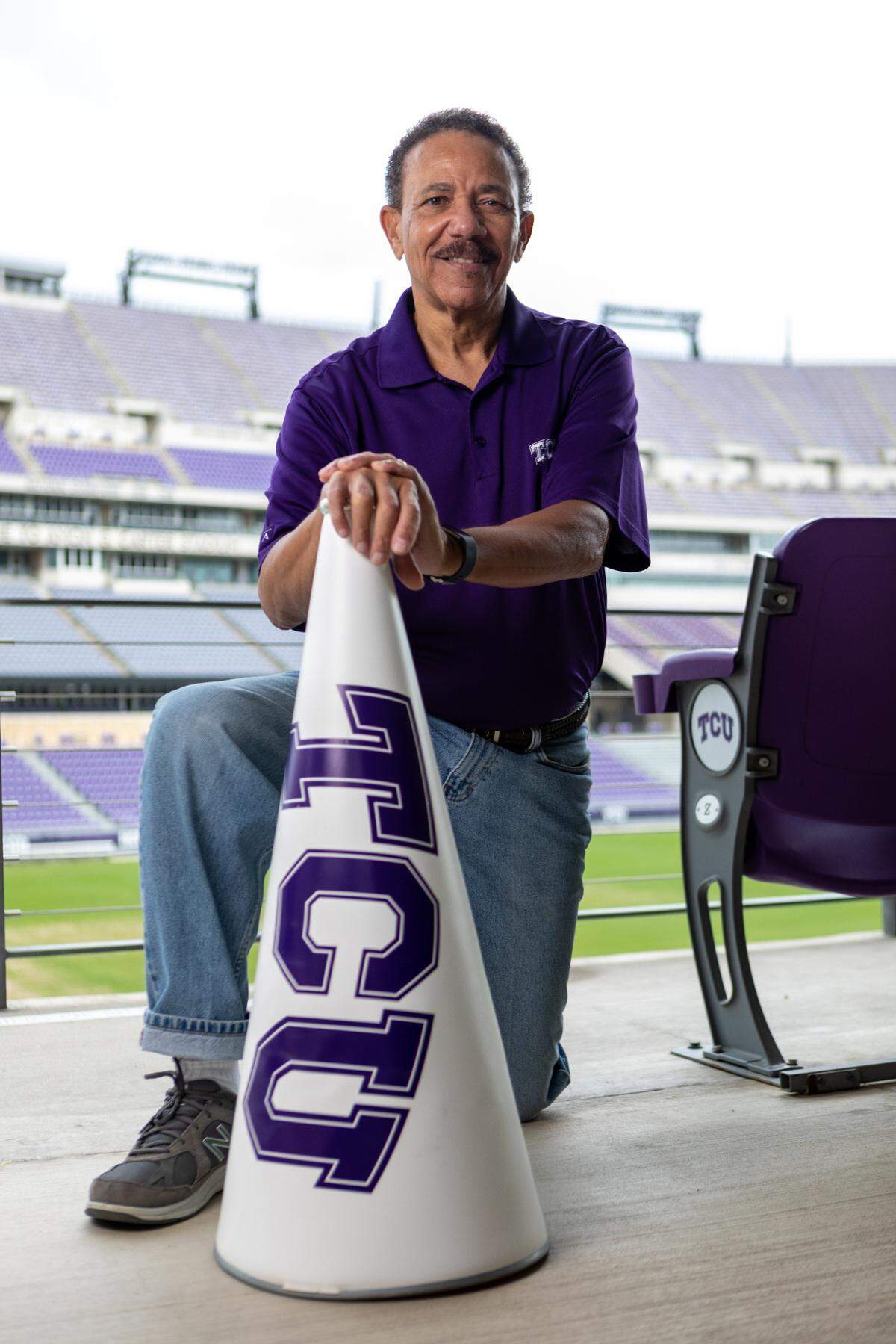 Ron Hurdle, TCU’s Black cheerleader, will speak about his experience on Wednesday, Feb. 7, for “Breaking Barriers: A Conversation with Ron Hurdle ’71.”