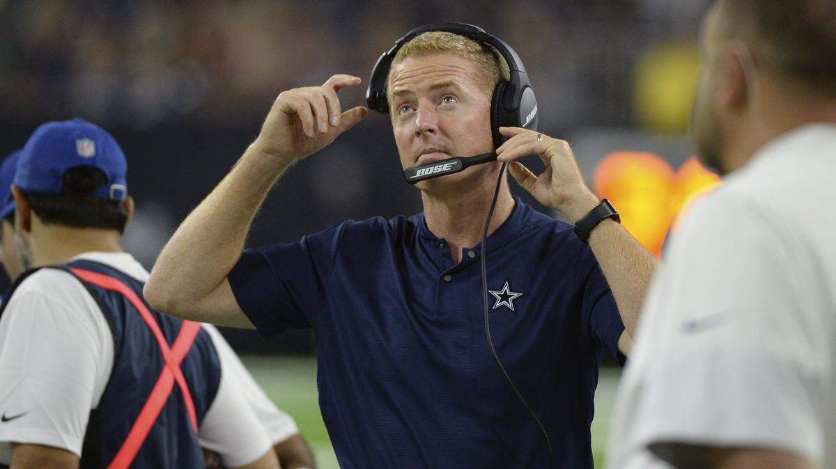 Dallas Cowboys head coach Jason Garrett during the second half of a preseason NFL football game against the Houston Texans Thursday, Aug. 30, 2018, in Houston.