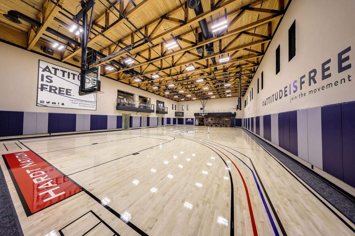 Underground basketball court