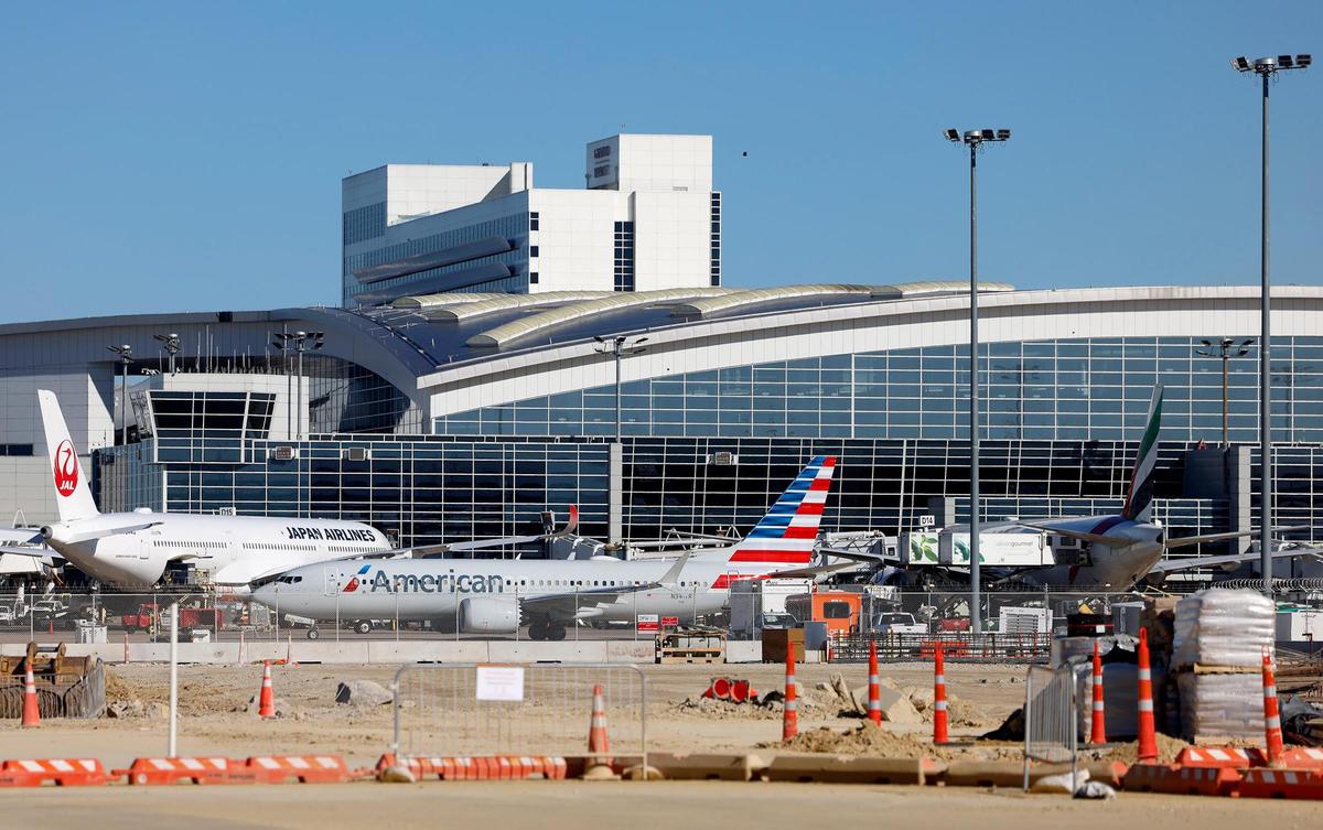 Dallas Fort Worth International Airport’s new Terminal F will be located south of Terminal D, pictured here on Tuesday, Nov. 19, 2024.