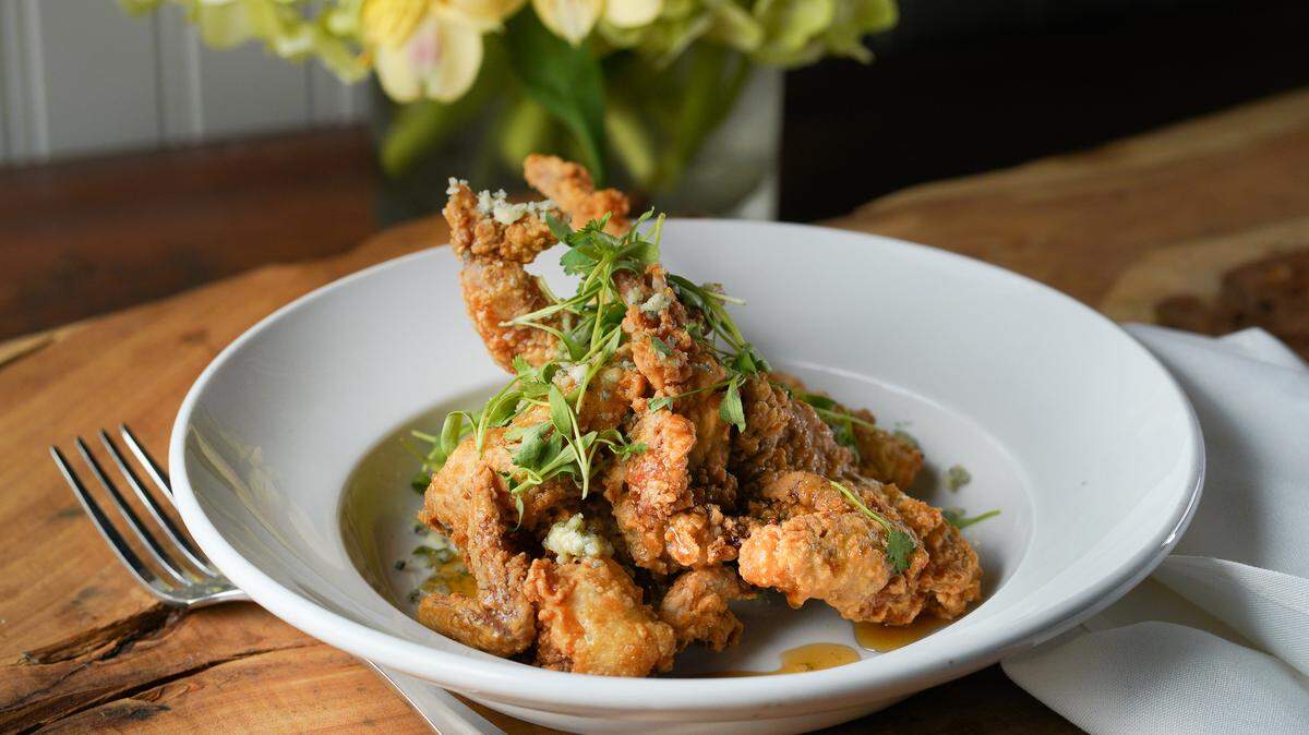 Fried quail with Calabrian chile at Clay Pigeon.