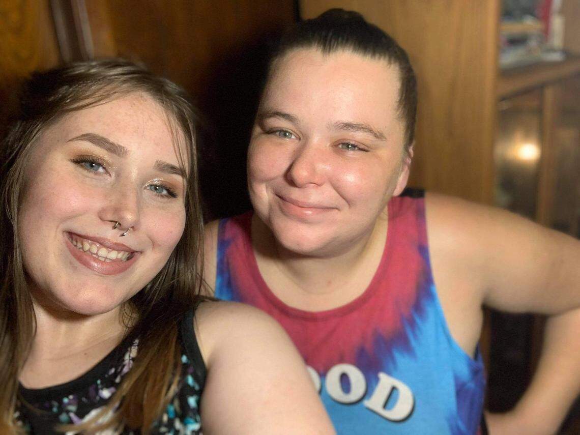 Taylor Frankum, right, helped raise Rhiana Curry and her other three sisters. Curry says Frankum was her best friend and “the coolest and the lamest person I’d ever known.”