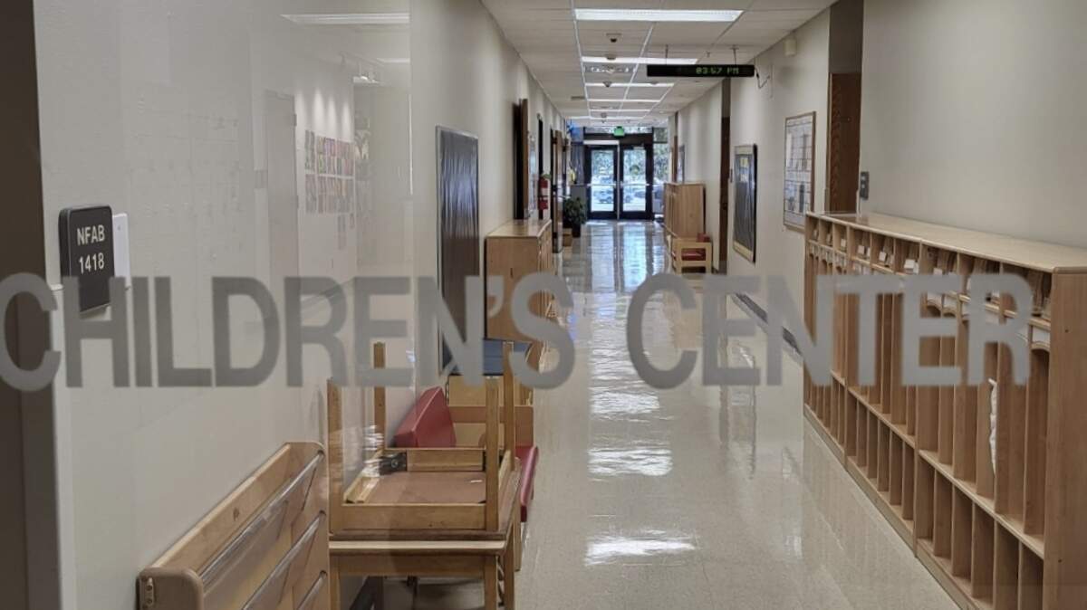 An entrance to Tarrant County College’s Children’s Center Laboratory School is pictured. The center closed on Oct. 11.