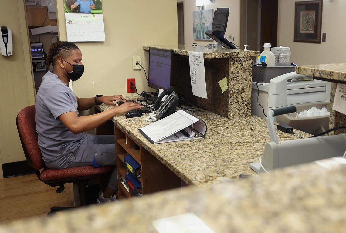 Jonathan Quigley, a licensed vocational nurse, says he prefers the flexibility in the schedule that working for a staffing agency provides.