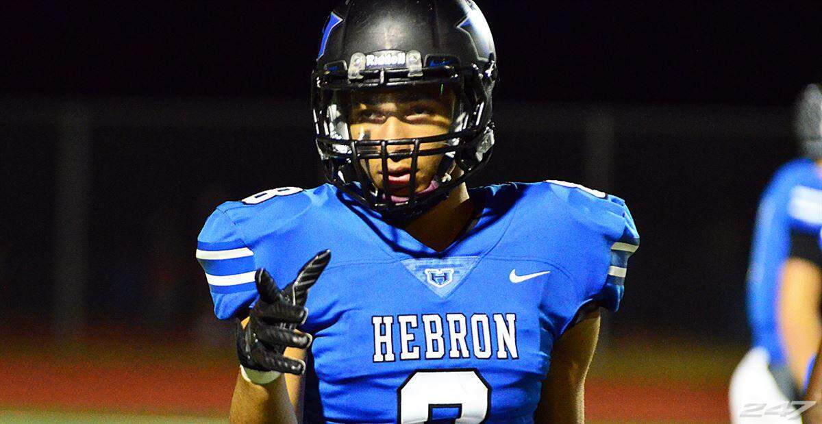 Four-star WR Trejan Bridges, from Hebron High School, is one of the top recruits in the country. He's currently committed to Oklahoma.