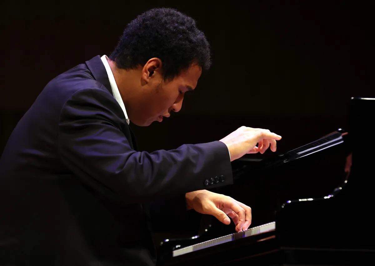 American Clayton Stephenson, 23, was one of six pianists in the finals in the Van Cliburn International Piano Competition in 2022.