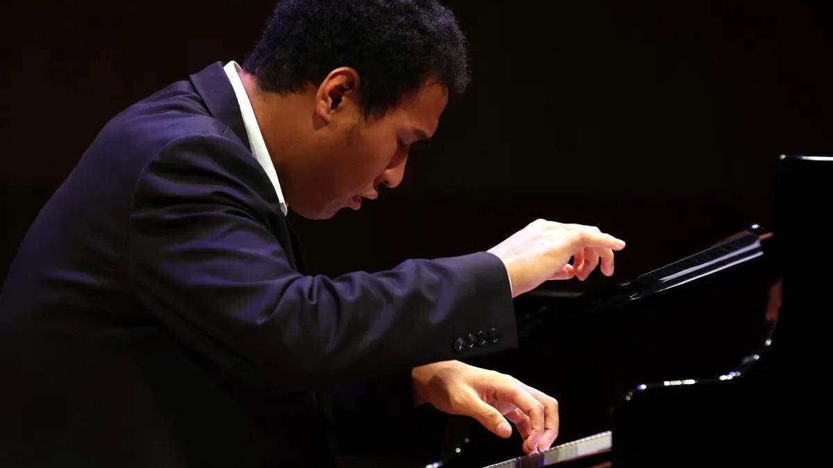 American Clayton Stephenson, 23, is one of six pianists still competing for medals in the Van Cliburn International Piano Competition. The final four days of competition start June 14.