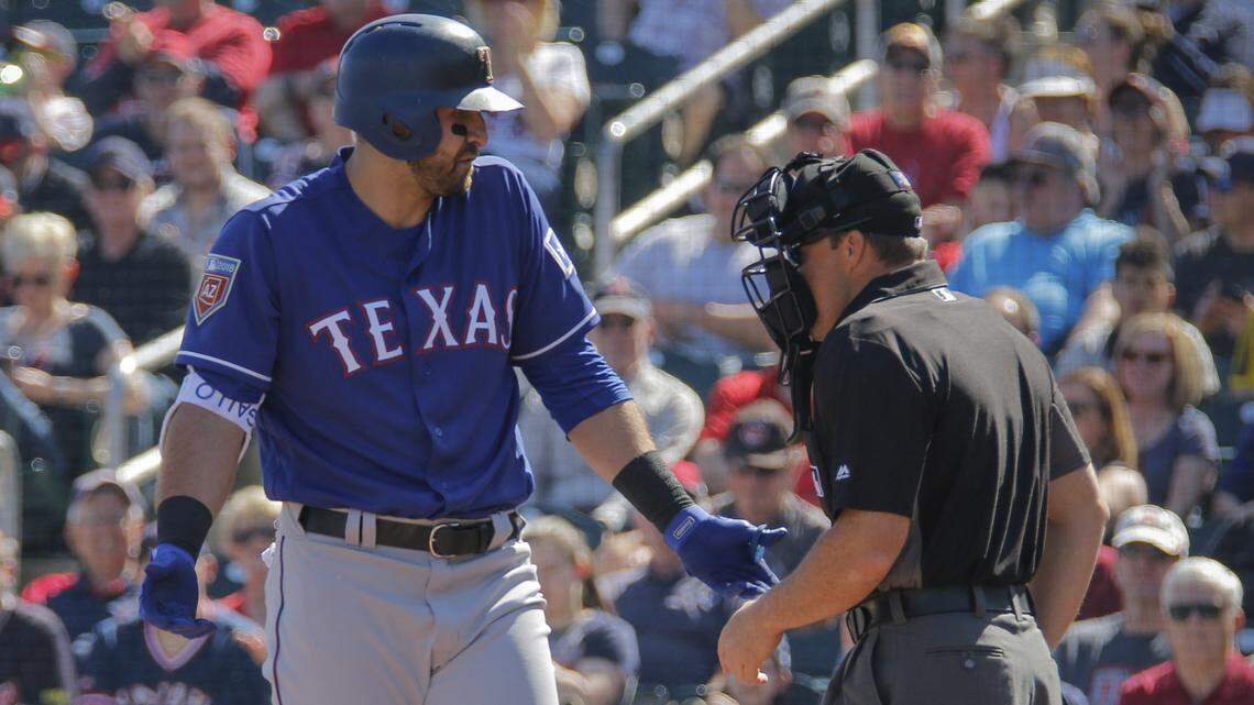 Joey Gallo said that pitch velocity and pitch movement combine to make a plate umpire’s job more difficult.