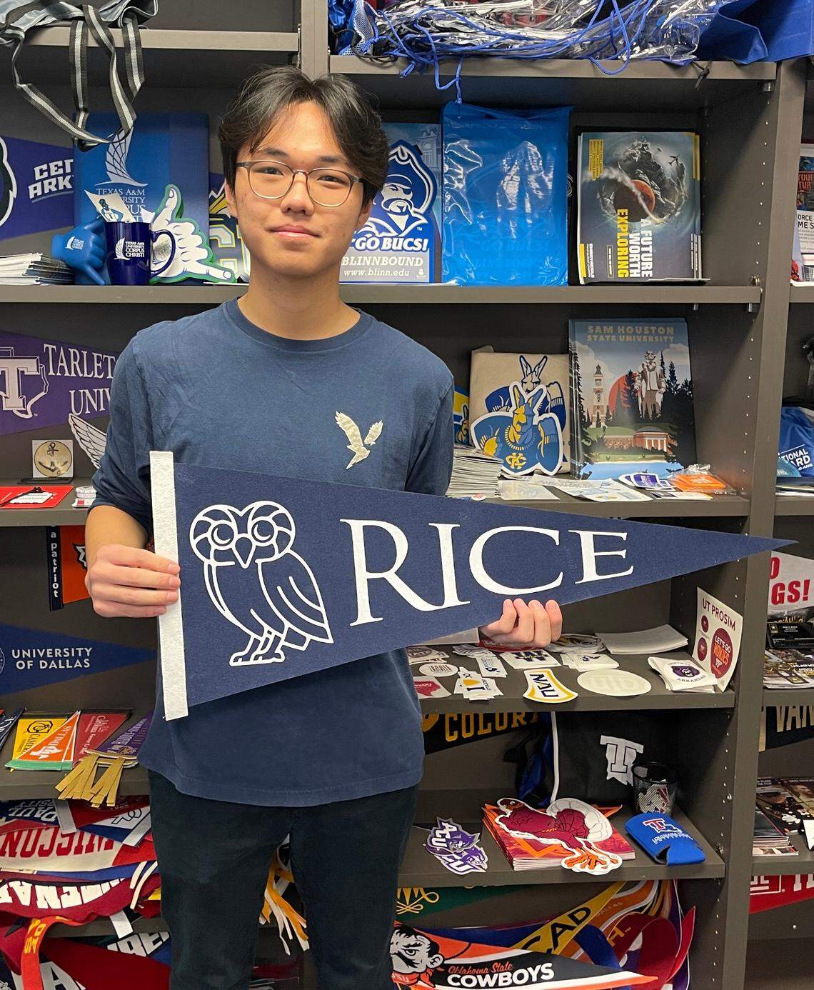Jeff Choi of Central High School in Keller received a full four-year scholarship through the QuestBridge National College Match program. He will attend Rice University.