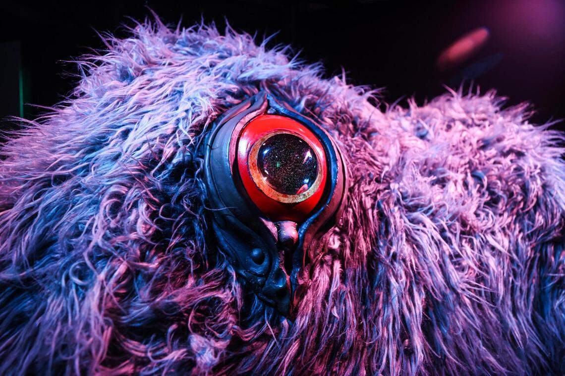 The ‘Greeter’ exhibit by Morgan Grasham at the Meow Wolf Grapevine ‘The Real Unreal’ at the Grapevine Mills Shopping Mall in Grapevine, Texas on Thursday, July 20, 2023.