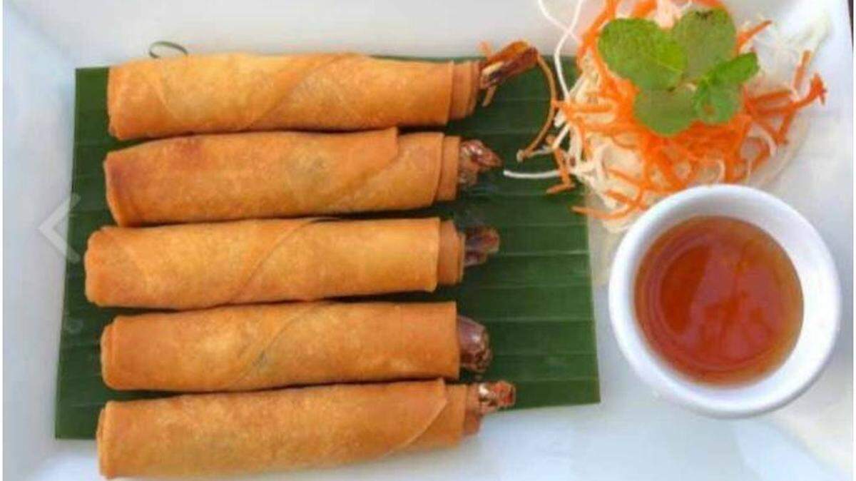 Shrimp rolls at Sunny Thai at 4306 Matlock Rd. #108 in Arlington.