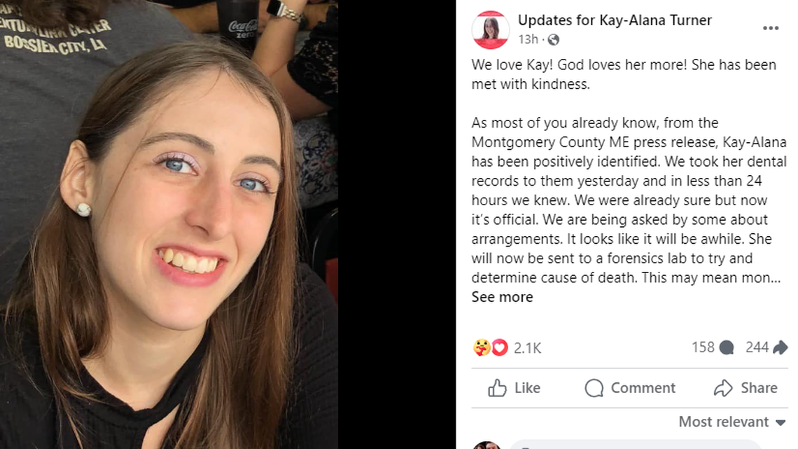 Margaret Kay-Alana Turner went missing in March 2023. Searchers found her bones in the woods a year later, Texas officials said. 