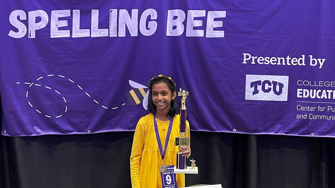 Bear Creek Intermediate School student Vivinsha Veduru, 11, is returning to the Scripps National Spelling Bee after tying for fourth last year.