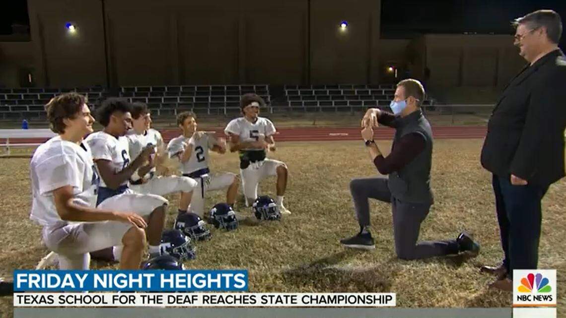 The Texas school of the Deaf is looking to make football history on Friday.