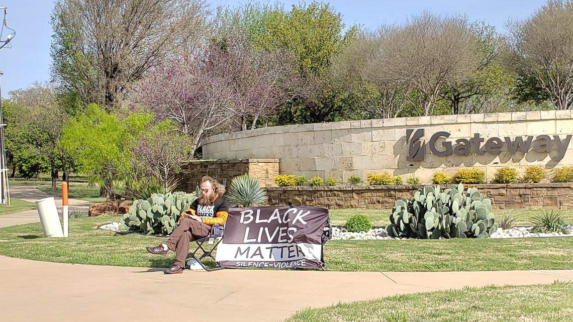 Jeremiah Vance spends says he spends every Sunday morning protesting what he says is Gateway Church’s refusal to affirm Black Lives Matter. Gateway leaders say the church, with nine campuses, has a diverse membership with several Black pastors.