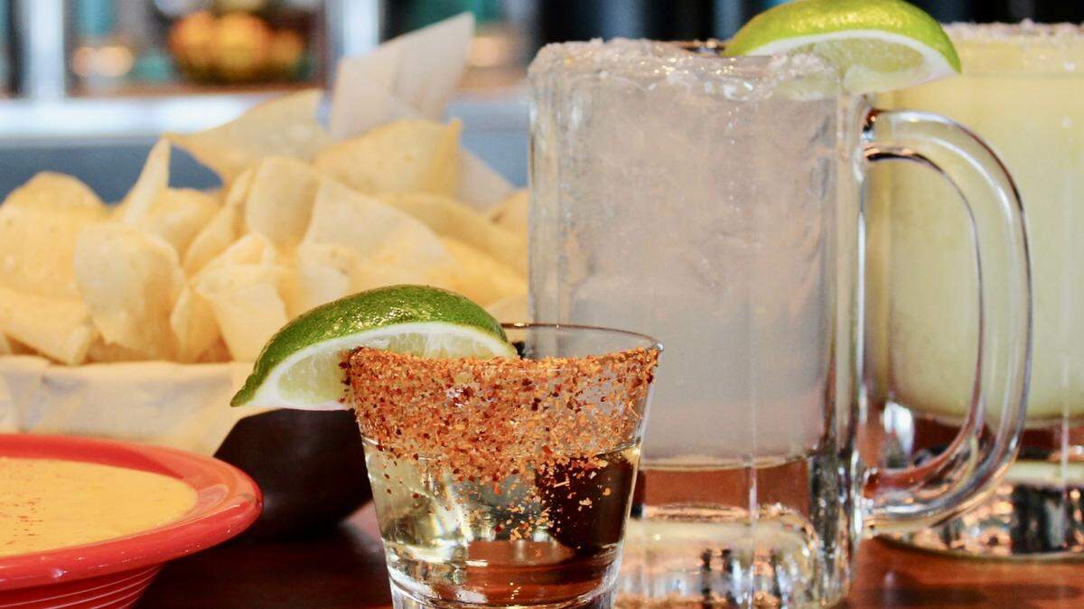 Margaritas and queso at Blue Goose Cantina restaurants.