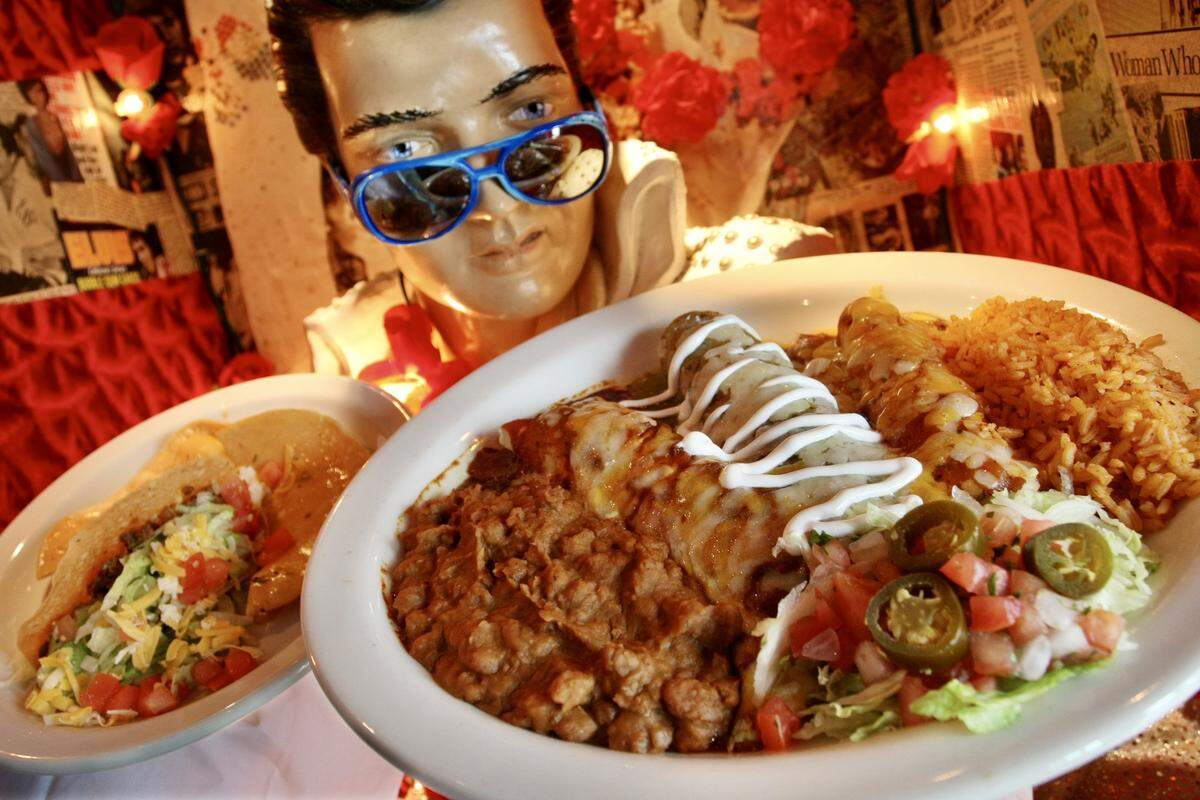 The Elvis combination plate at Chuy’s.
