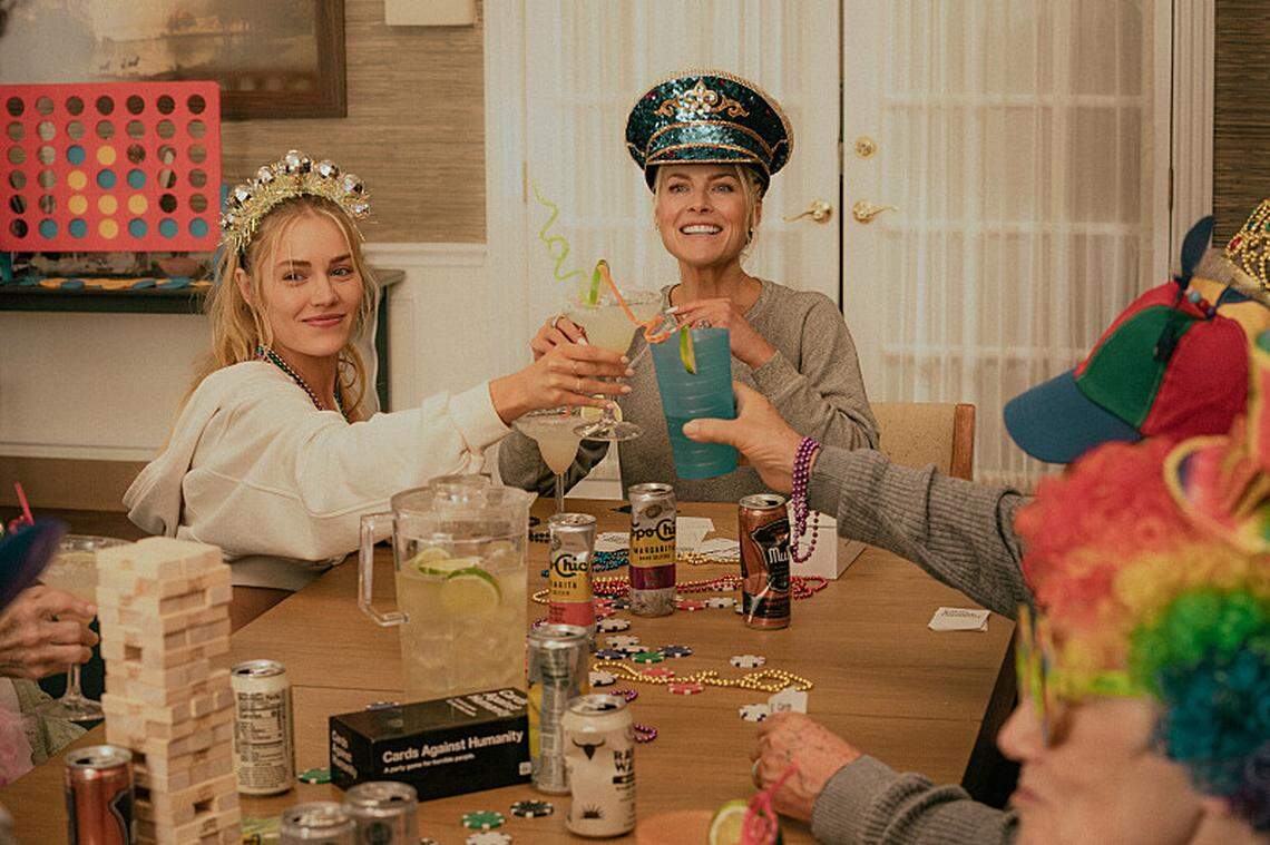 (L-to-R): Michelle Randolph as Ainsley Norris and Ali Larter as Angela Norris in season 1, episode 7 of “Landman” streaming on Paramount+.