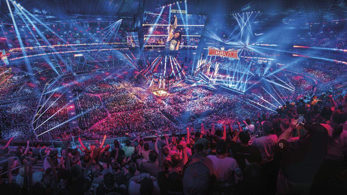 A WrestleMania event was held at AT&T Stadium on April 2-3, 2022.