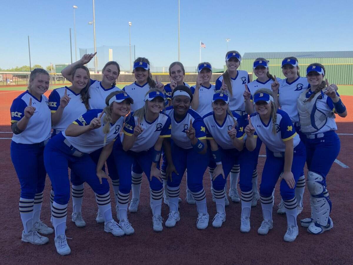 Brock softball beat Peaster 13-2 on April 19, 2019 to win the 7-3A championship.