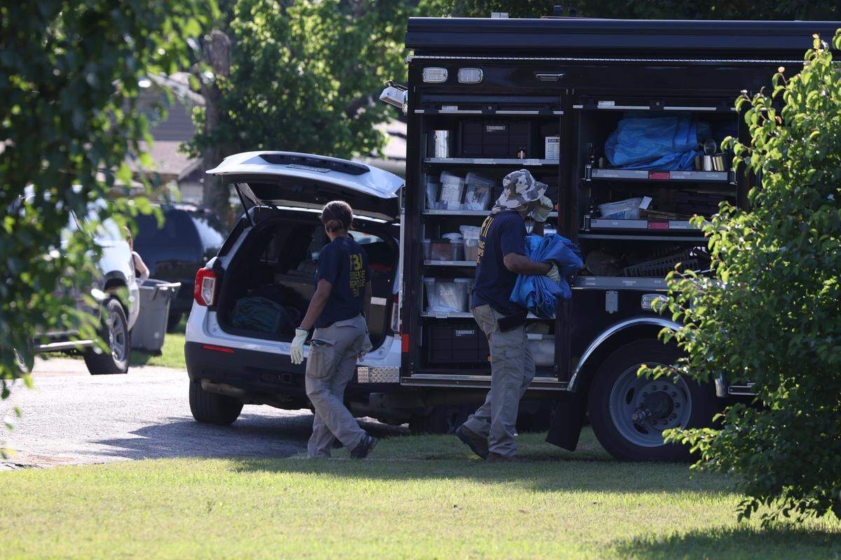 The FBI, Everman police, Tarrant County Criminal District Attorney’s Office, sheriff’s deputies and the Medical Examiner’s Office continued to search Wednesday, May 13, 2026, at the property where 6-year-old Noel Rodriguez-Alvarez lived on Wisteria Drive in Everman, Texas. Noel was last seen alive in fall 2022 and is presumed dead. His mother, Cindy Rodriguez-Singh, is charged with capital murder. Investigators have not yet confirmed whether they’ve found any sign of Noel’s remains during this week’s search.