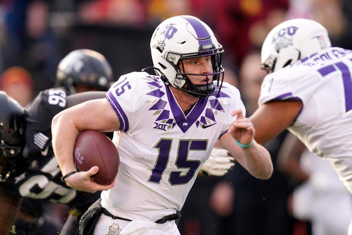 Max Duggan is vying to return to his starting spot at quarterback at TCU.