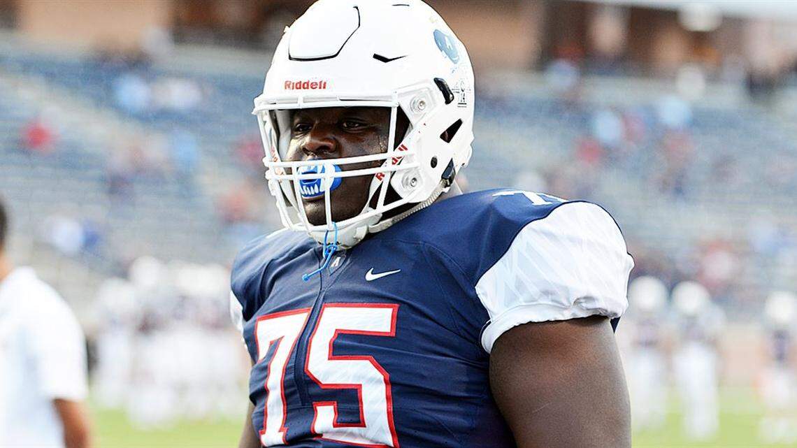 Four-star offensive linemen EJ Ndoma-Ogar (Allen, Texas) holds 39 scholarship offers, including 34 from Power Five schools. He's projected to commit to Oklahoma, according to 247Sports.