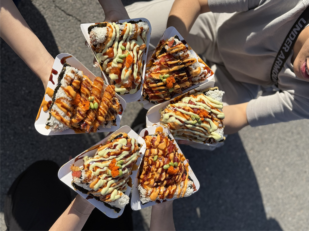 Sushi pizza is one of the food options at FoodieLand Festival coming to Texas Motor Speedway in Fort Worth.