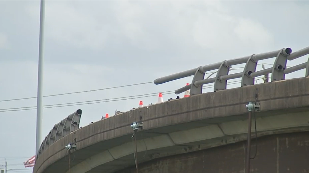 A group of three teenagers plunged into a bayou in Houston, Texas, after the car they were in veered off of a bridge.