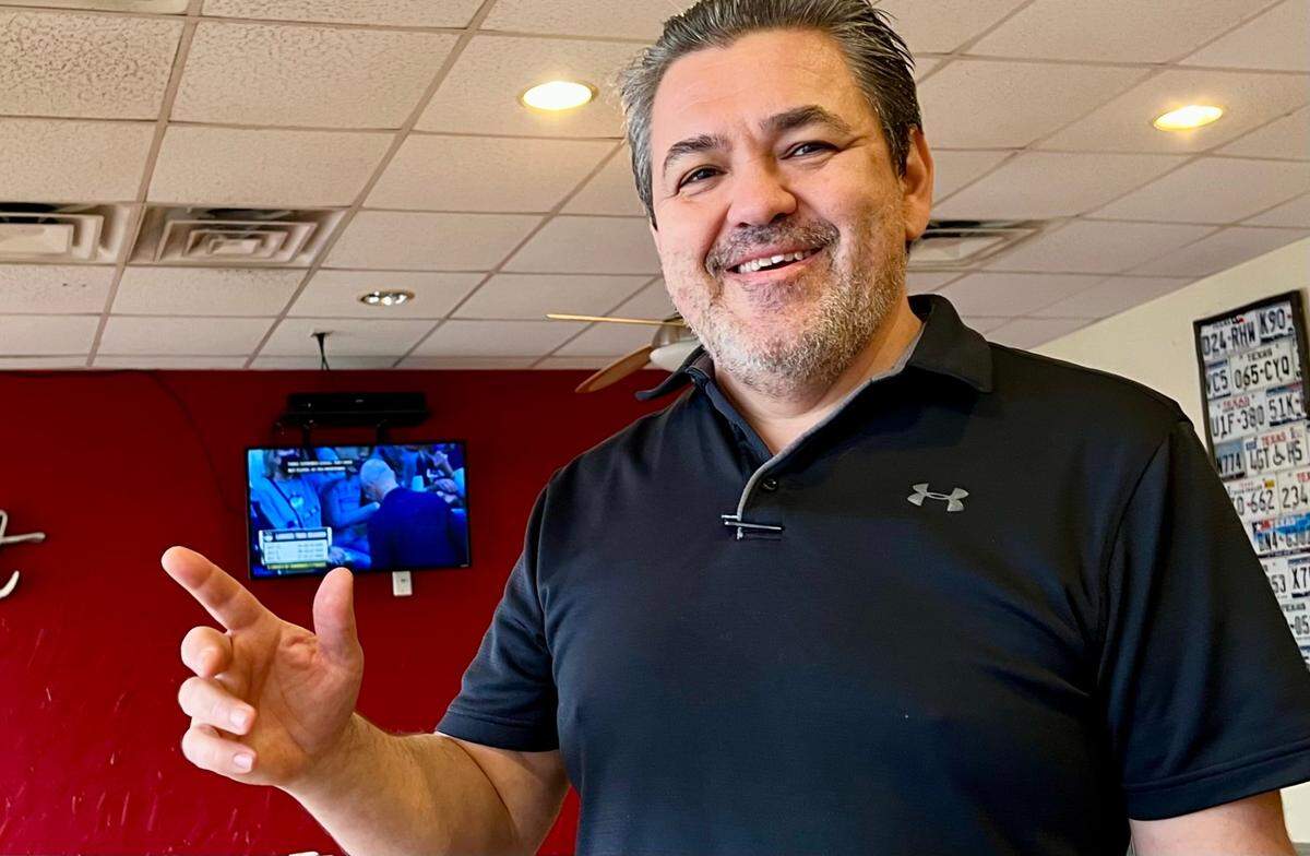 Fuego Burger owner Carlos Rodriguez, seen here Jan. 8, 2022, is now in the kitchen working and awaiting word on a series of surgeries after police say he was assaulted by a 24-year-old suspect in the restaurant May 13, 2025.