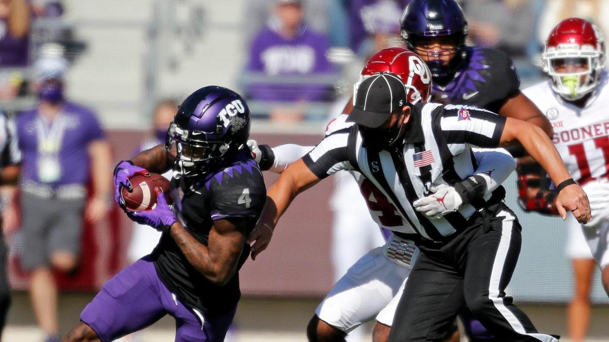 TCU junior Taye Barber is leading the team in receiving through the first five games.