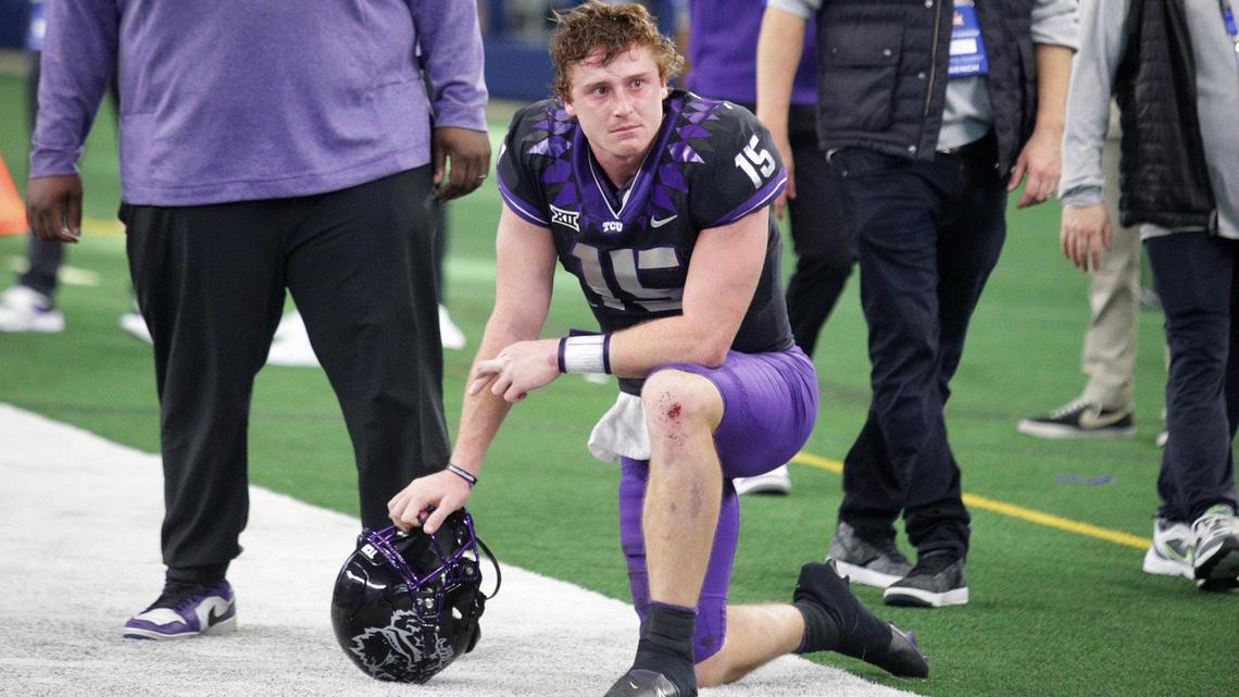 TCU quarterback Max Duggan said leaving the Horned Frogs for the NFL was a very difficult decision.