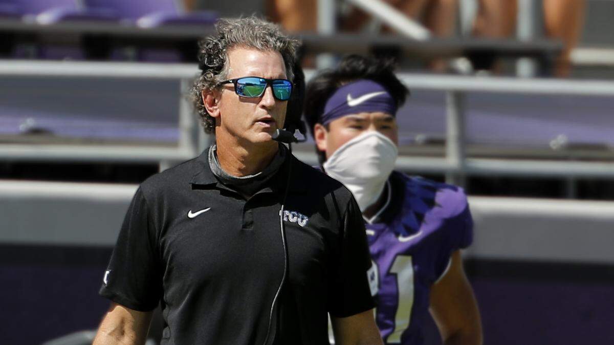 TCU’s Doug Meacham has been retained on Sonny Dykes’ staff as an inside wide receivers coach.
