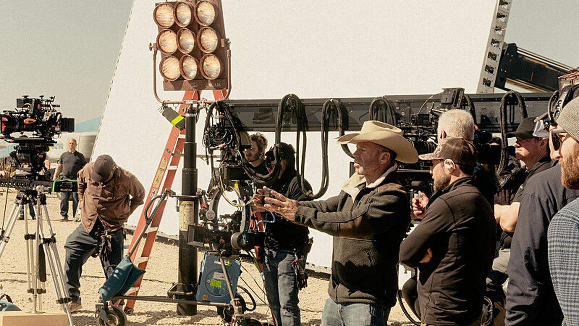 Creator Taylor Sheridan in season 1, episode 2 of “Landman” streaming on Paramount+.