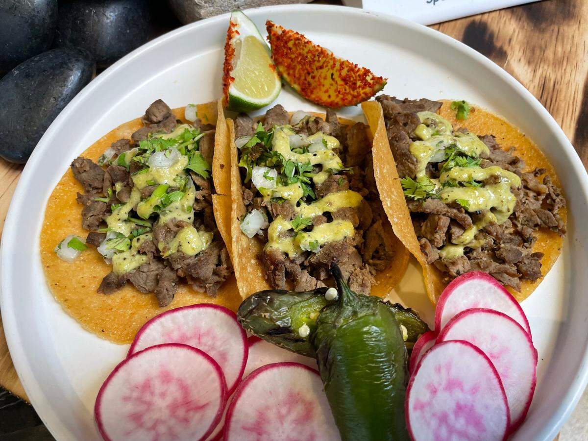 The South Street Tacos are among the new food items at Globe Life Field for the 2024 MLB All-Star Game.