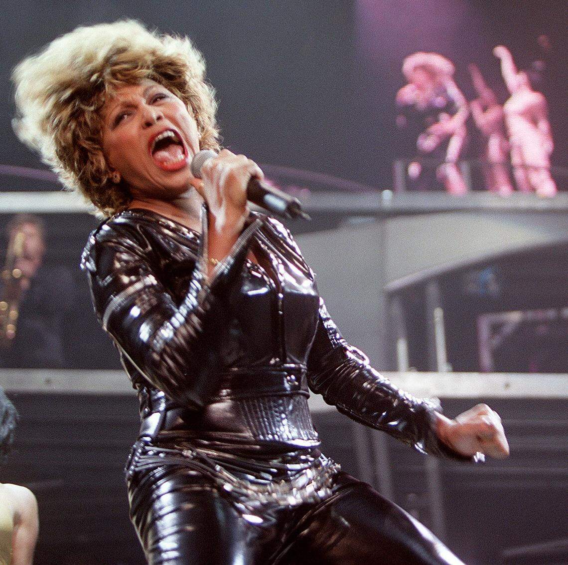 Tina Turner at Reunion Arena in Dallas on April 20, 2000.
