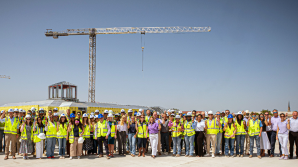 TCU tops out construction on new residential community to open in 2027