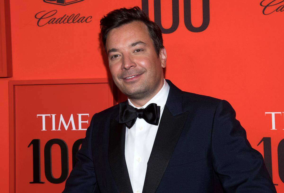 FILE - In this April 23, 2019 file photo, Jimmy Fallon attends the Time 100 Gala in New York. (Photo by Charles Sykes/Invision/AP, File)