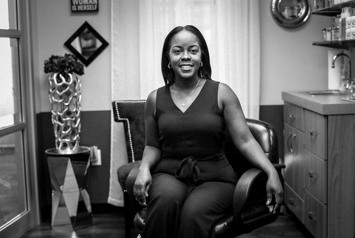 Kaye Wade is self-employed as a cosmetologist at Lady Hairroin Glam Boutique in Arlington. She has a young son at home and has struggled with the overwhelmed unemployment insurance process.