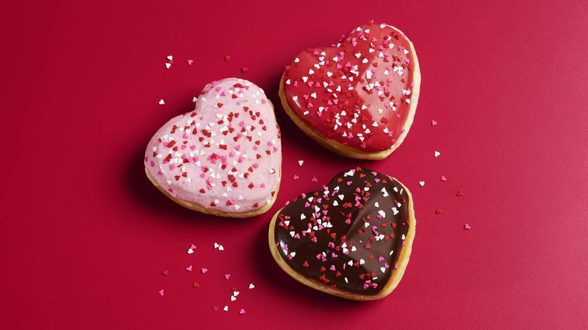 Shipley Donuts is offering heart-shaped donuts until Feb. 14 for Valentine’s Day.