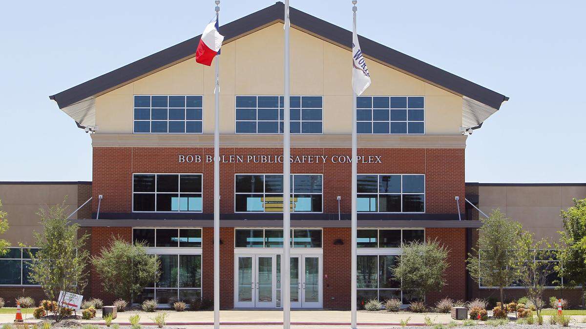Main entrance of the Bob Bolen Public Safety Complex on Felix Street. The facility has been opened nearly three years and hasn't produced revenue as the city has hoped for.