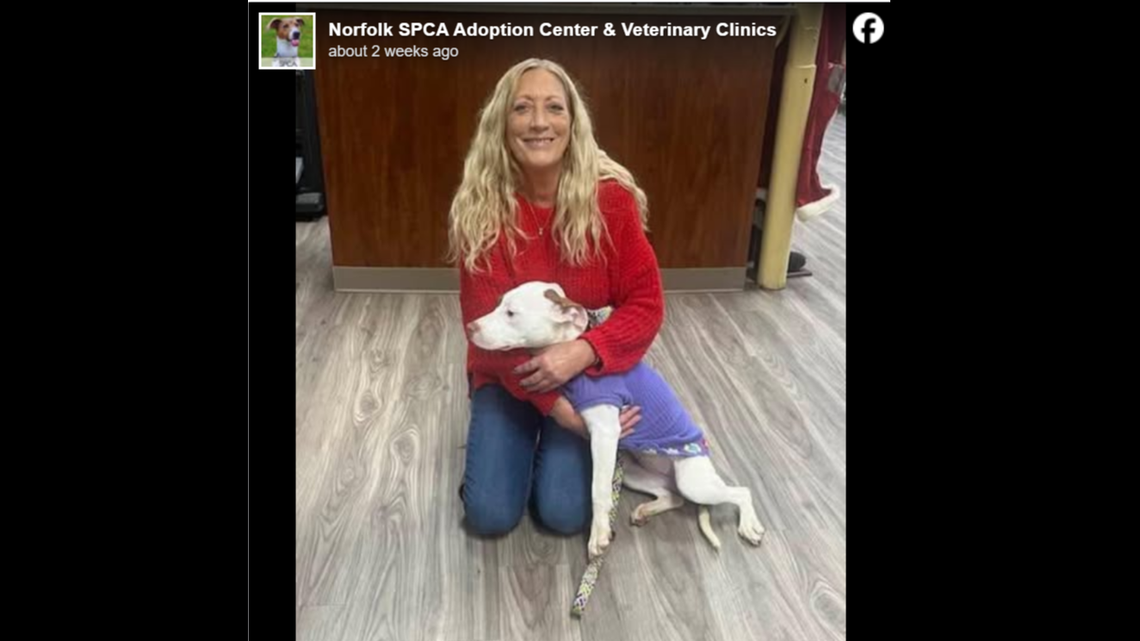 Sharon and her pup, renamed Holly Grace.