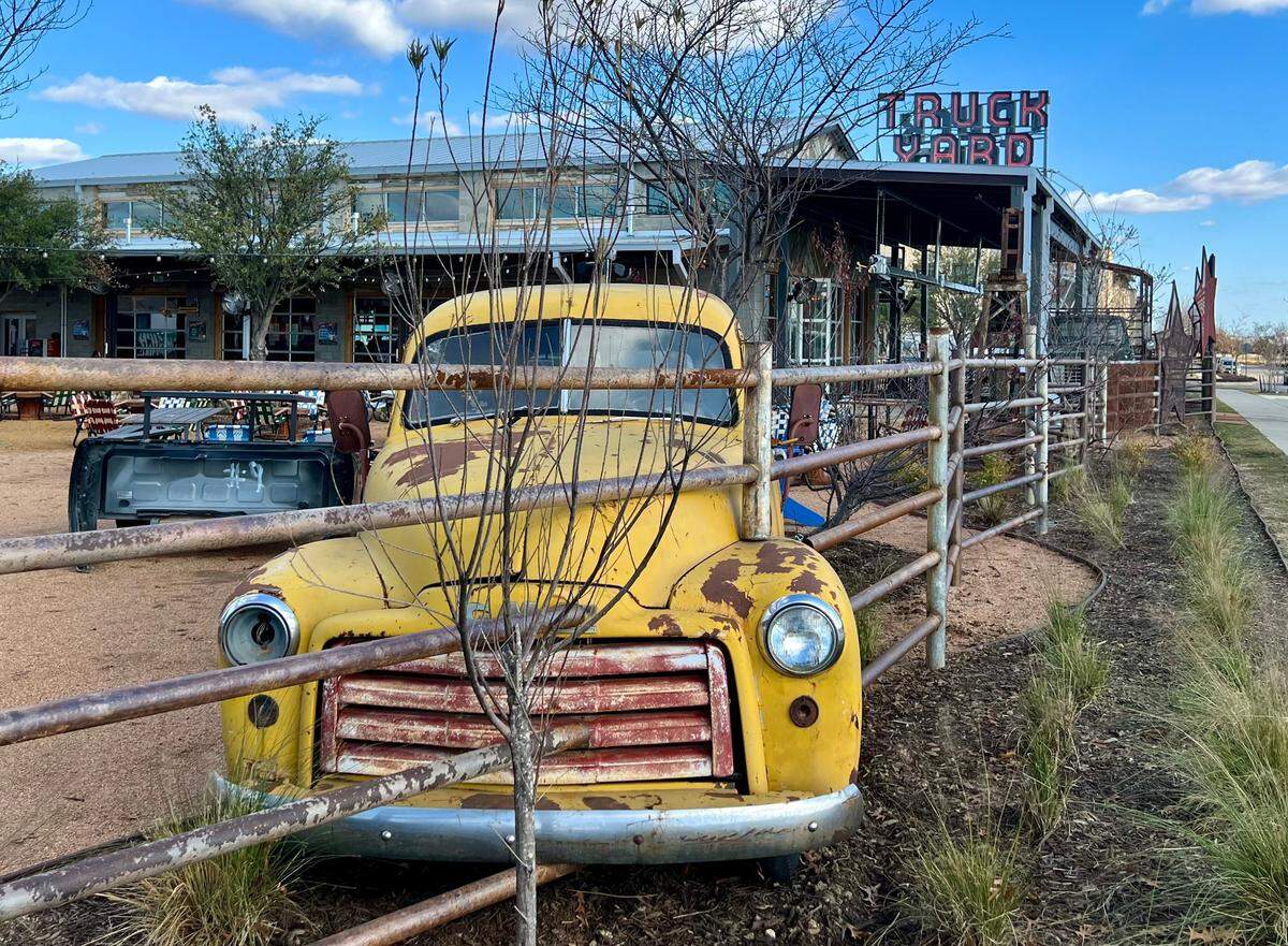 The Truck Yard in Alliance Town Center is a restaurant and bar that looks like a food truck park.