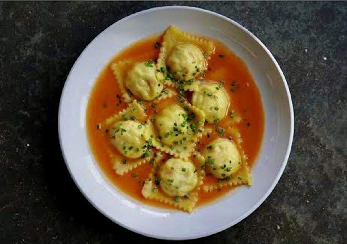 Lobster ravioli at Piattello Italian Kitchen.