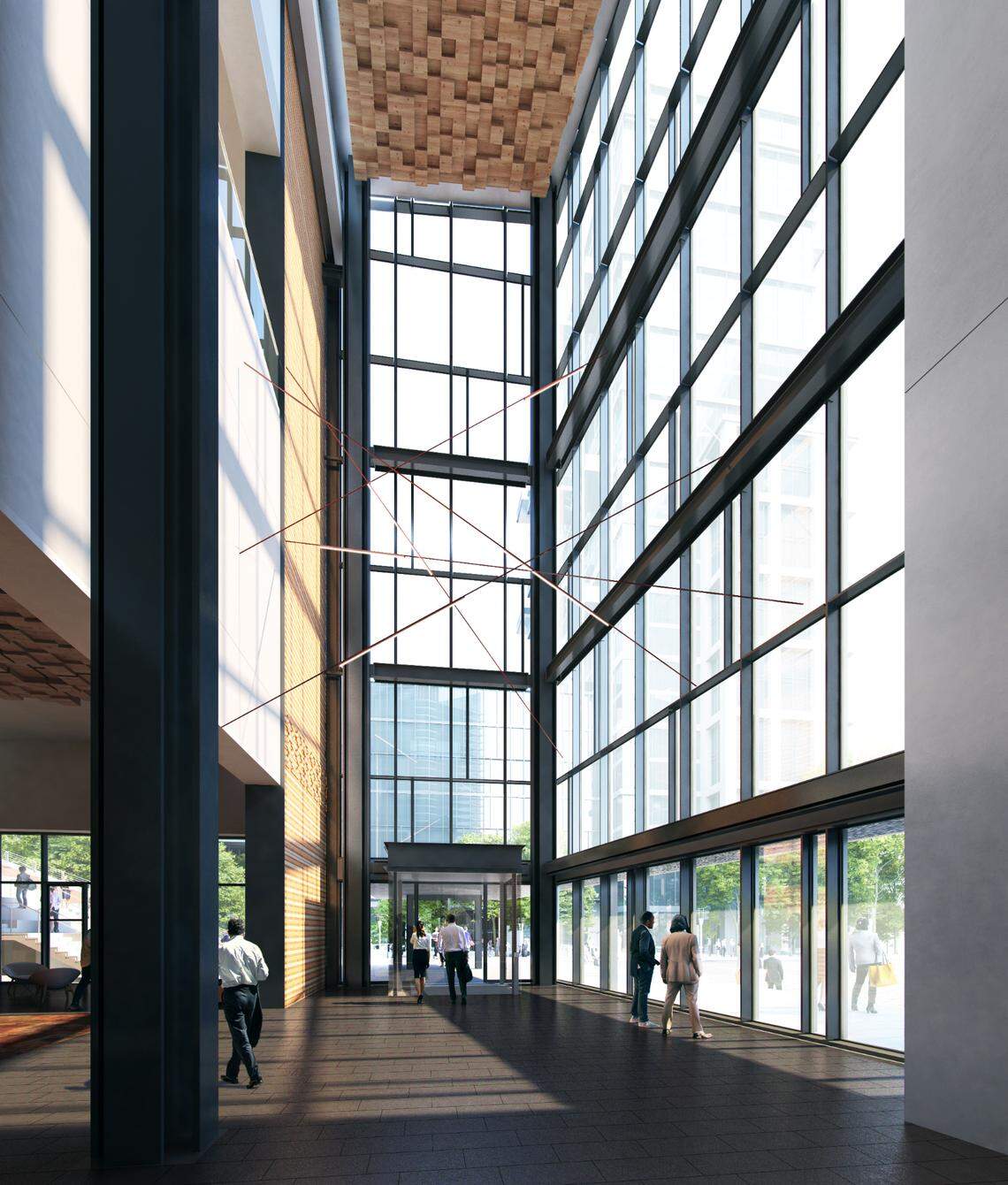 A rendering of the inside of the Fort Worth Convention Center after renovations. The convention center is being expanded to accommodate larger events.