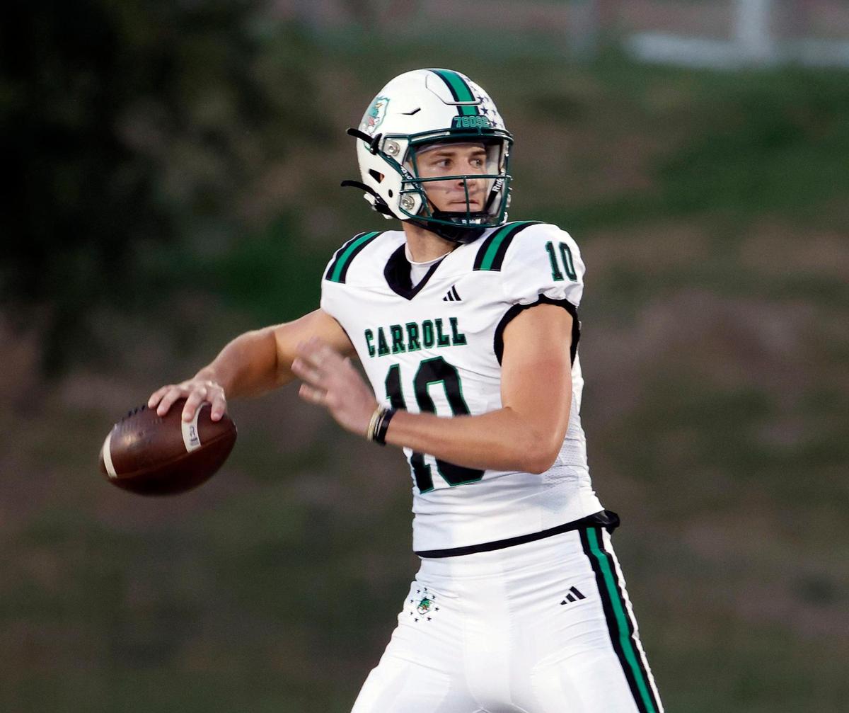 Carroll quarterback Graham Knowles and the Dragons will face Boswell in round one.