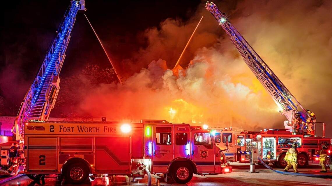 Two-alarm fire burns Fort Worth warehouse next to chef Tim Love’s catering business
